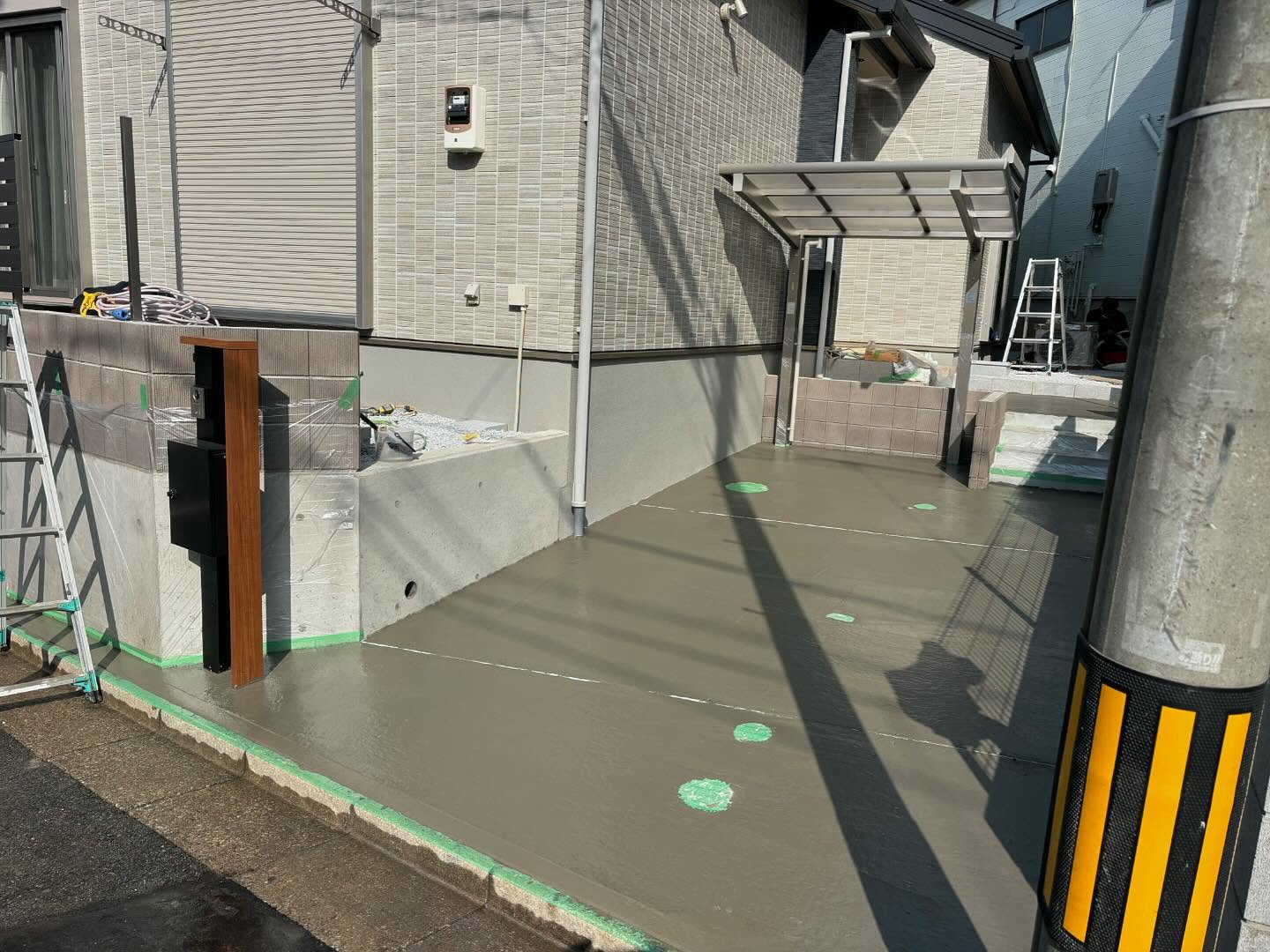 土間コンクリート打設